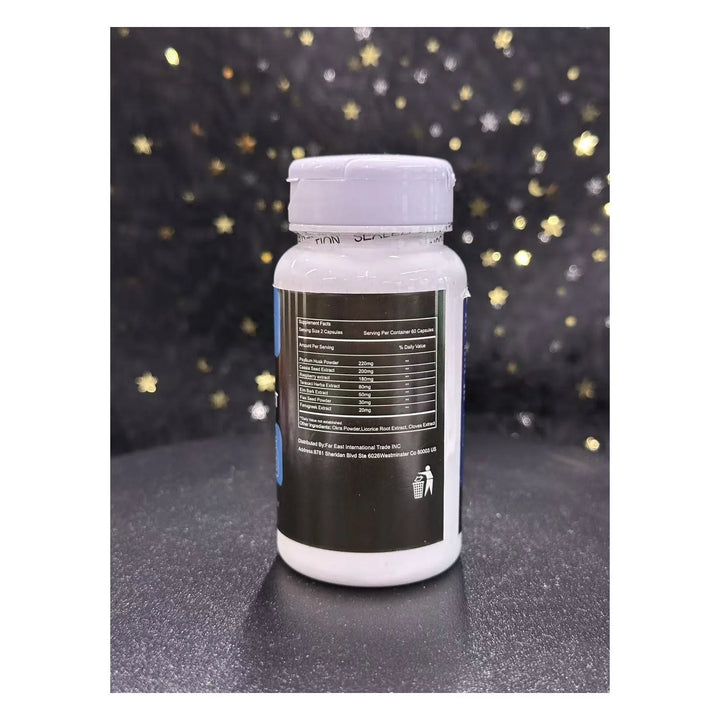 Gut Cleanse and Digestive Support Supplement bottle side label
