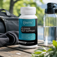 Tynva Gut Cleanse supplement in an outdoor active wellness setting